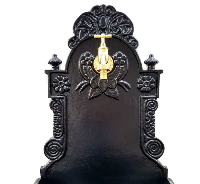 Zahradní umyvadlo Royal 75 cm černé - slitina hliníku