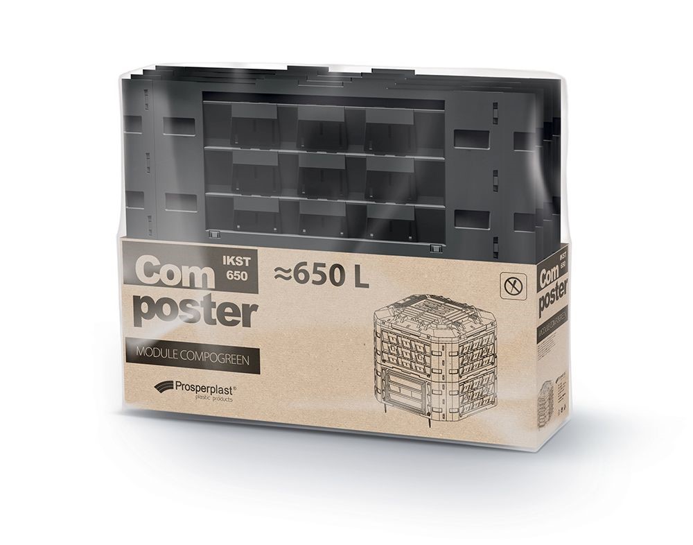 Prosperplast Kompostér EVOGREEN VARIO, černý, 750l