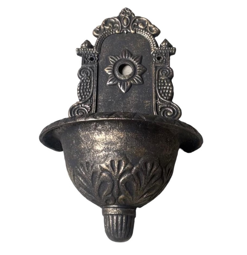 Dekorativní litinové umyvadlo Malé 47,5 cm - zlatá patina