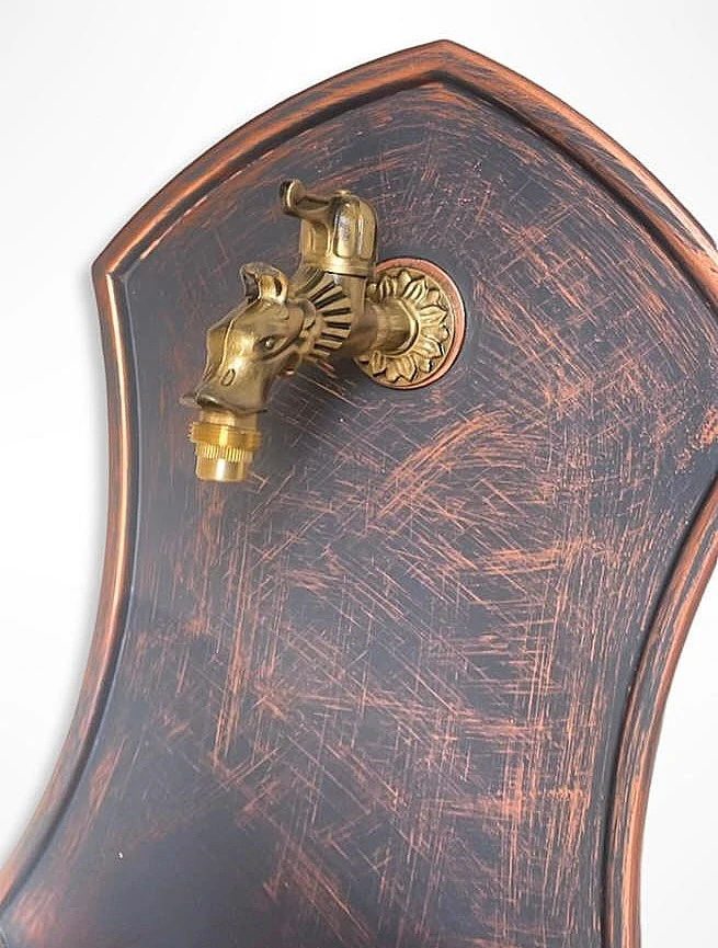 Zahradní umyvadlo SIENA 83 cm antický bronz - kohoutek Drak