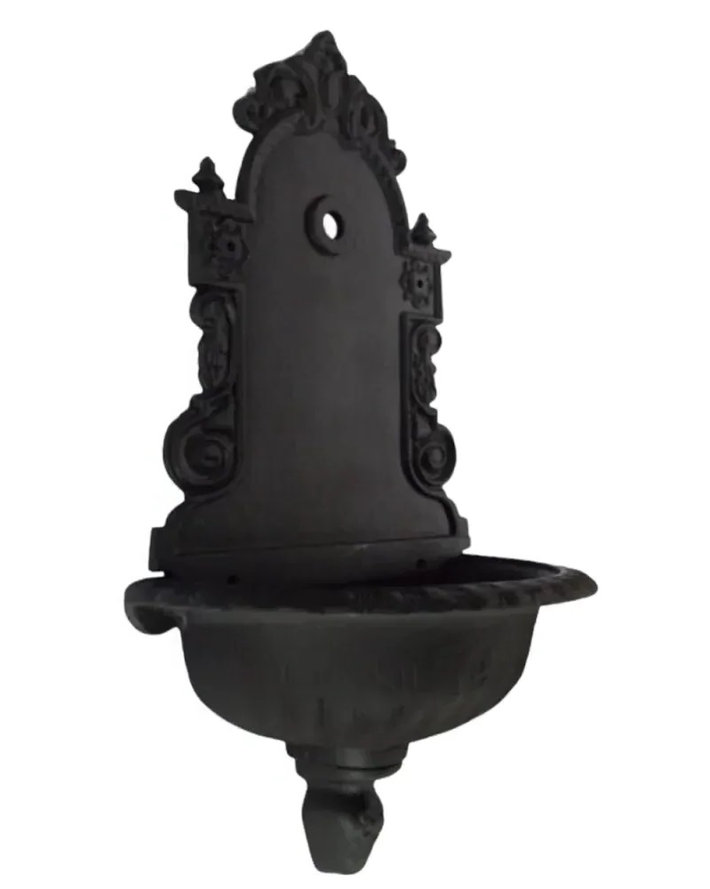 Litinové zahradní umyvadlo Moena 82 cm černé