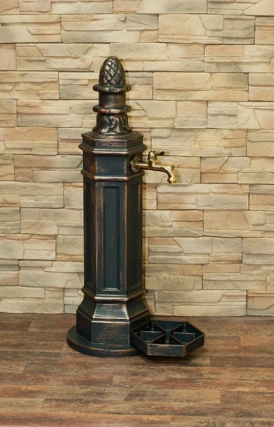 PRÉMIOVÝ vodovodní sloupek ROMA, antický bronz