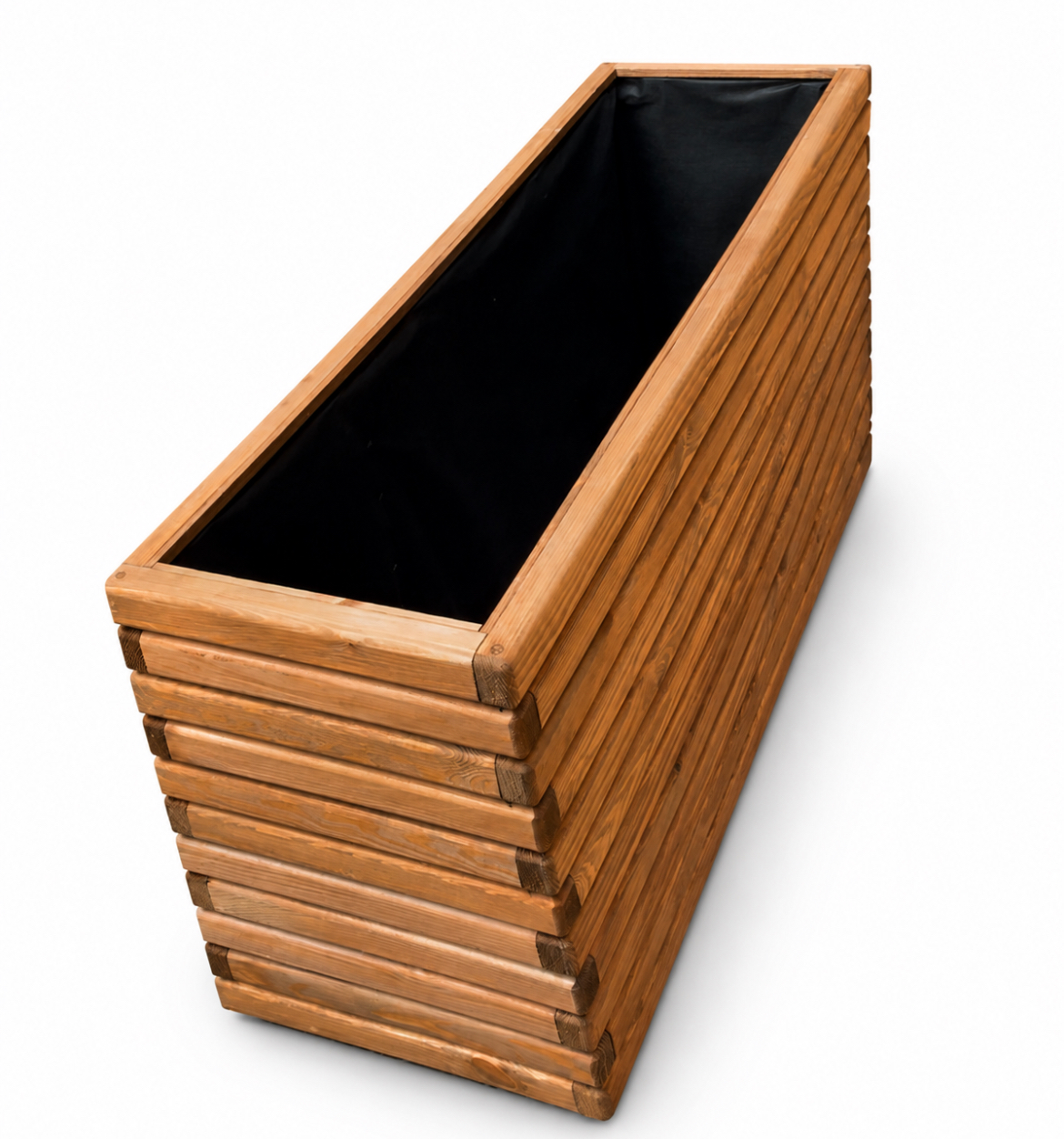 Dřevěný zahradní květináč AKSAMIT teak 1180x400x600