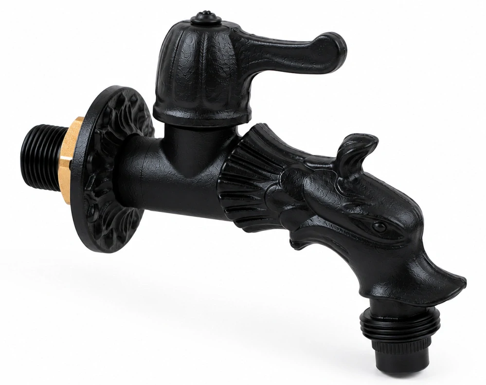 Vodovodní KOHOUTEK DRAK 1/2", černý