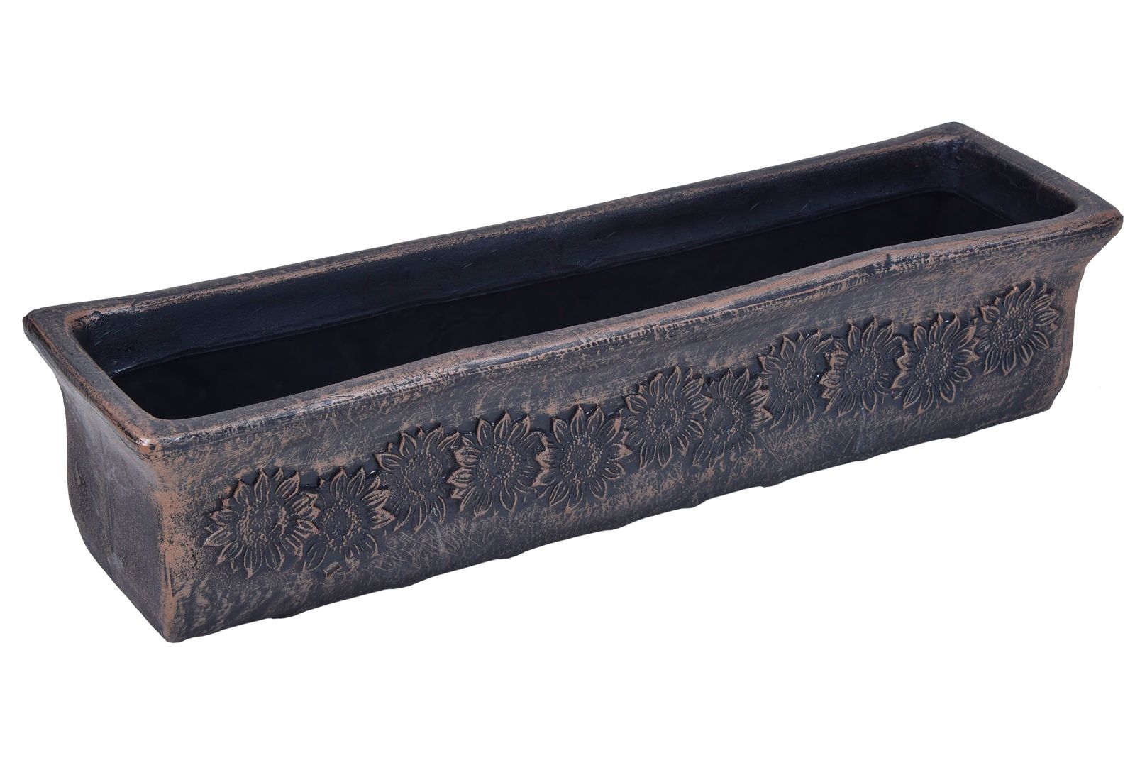 ROTO Květináč PLANIKA XL, bronzově hnědá