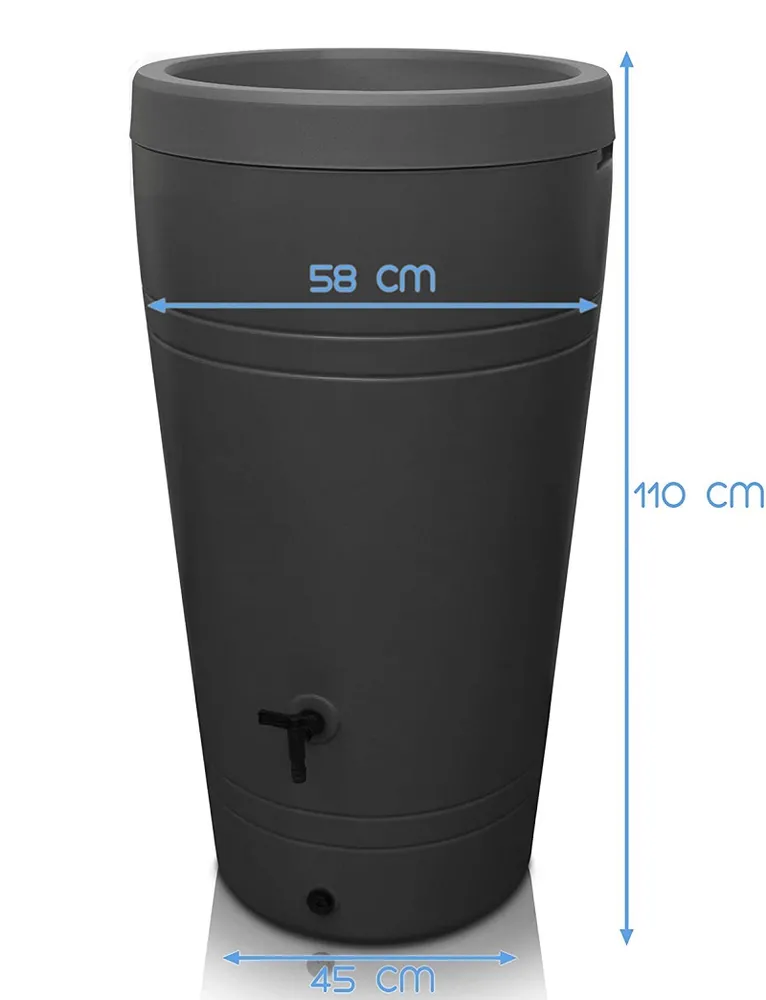 Prosperplast Sud na dešťovou vodu TUBE 230l, antracit