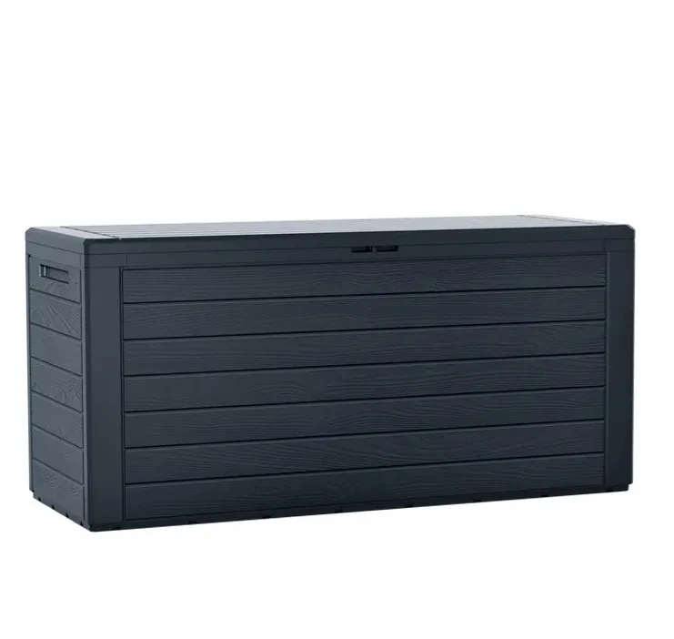 Prosperplast Zahradní box WOODEBOX antracit 116 cm - 280L