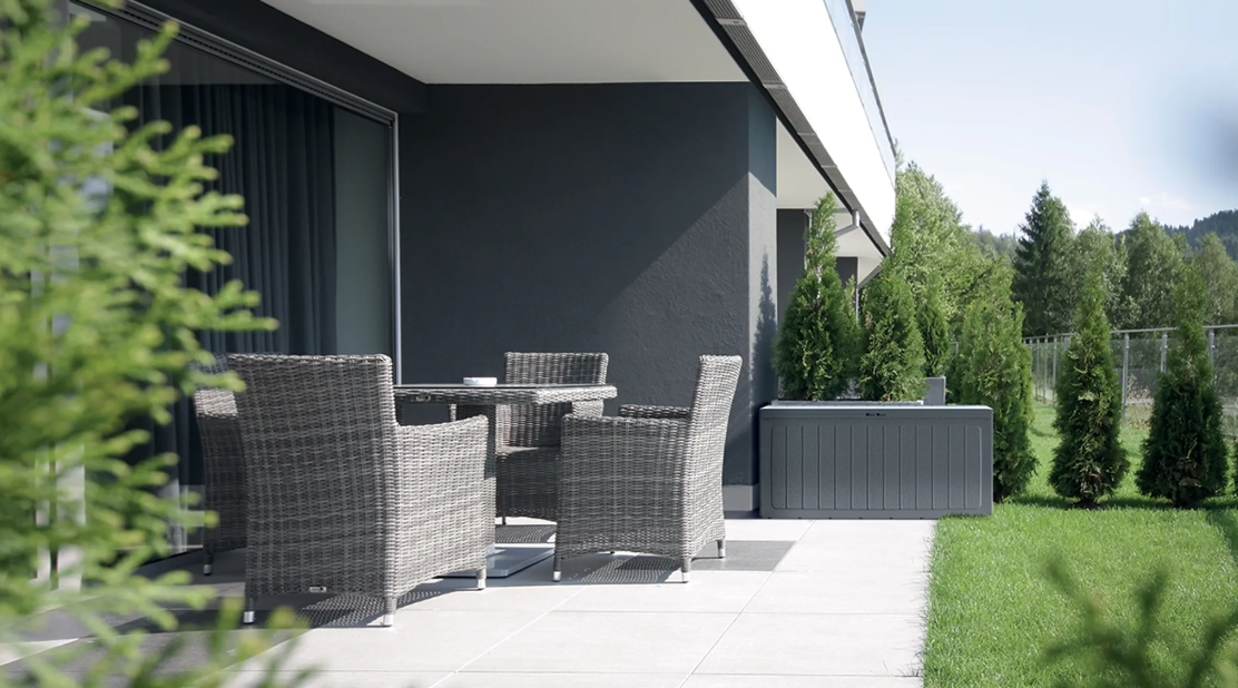 Zahradní box BOARDEBOX antracit 116 cm - 280L