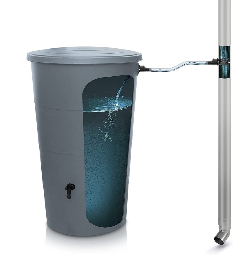 Prosperplast Sud na dešťovou vodu SMOOTH 200l, světle šedý
