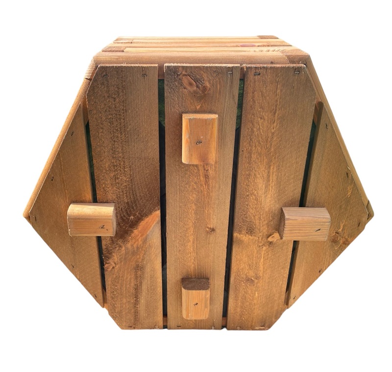 Dřevěný zahradní květináč  AKSAMIT, teak, 600x300