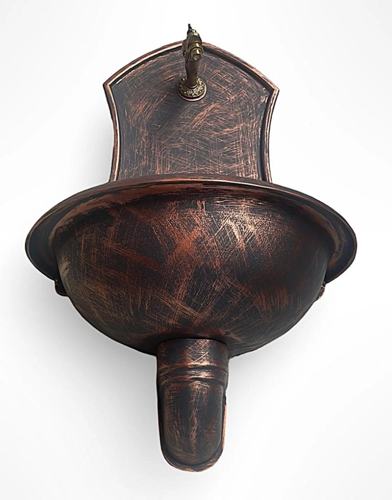 Zahradní umyvadlo SIENA 83 cm antický bronz - kohoutek Drak