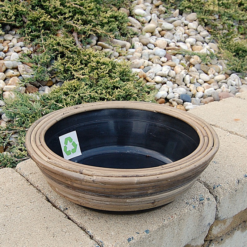 RATANOVÝ Květináč DRYPOT STREEP, 30x12 cm