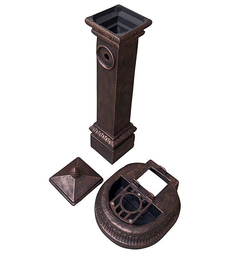 Vodovodní Litinový SLOUPEK AZTE XXL s KOHOUTKEM DRAK, měděná patina, 100 cm