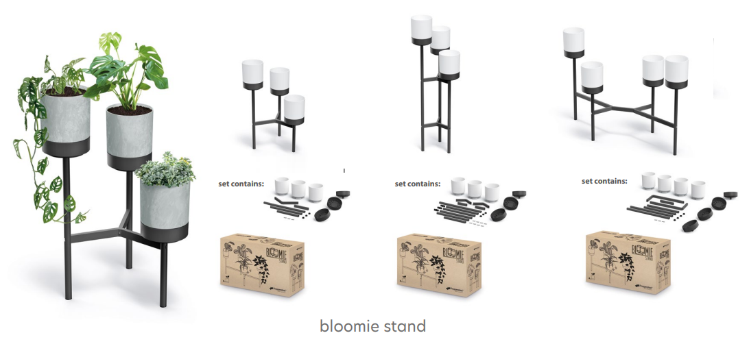 Stojan na květiny BLOOMIE STAND bílý 54cm