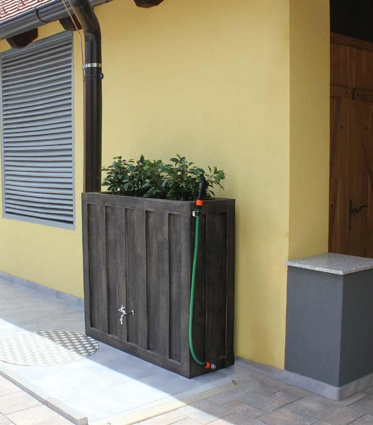 ROTO SUD 300 L  - s květináčem a nerez KOHOUTKEM  