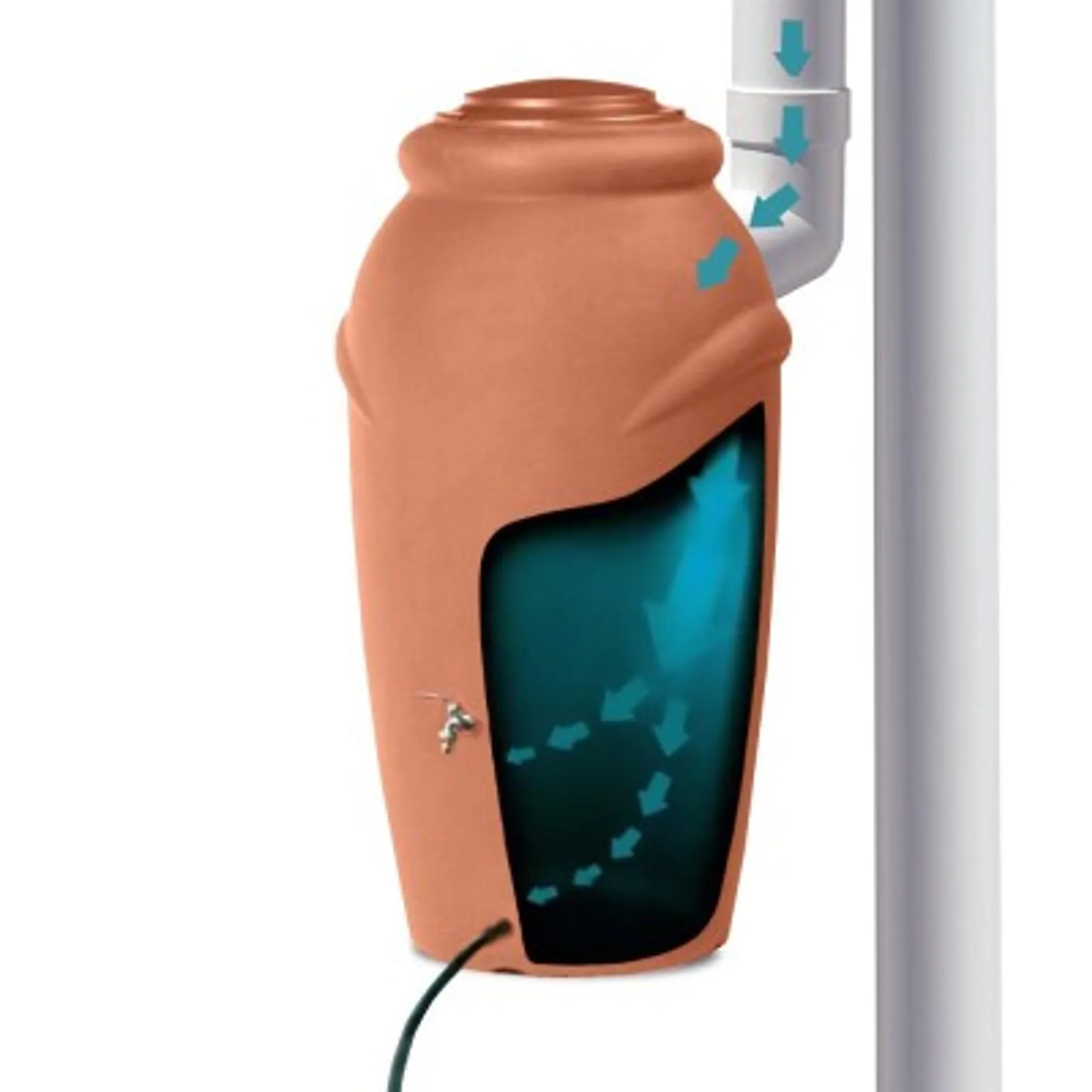 Prosperplast Sud na dešťovou vodu AQUACAN BABY 210l, cihla 