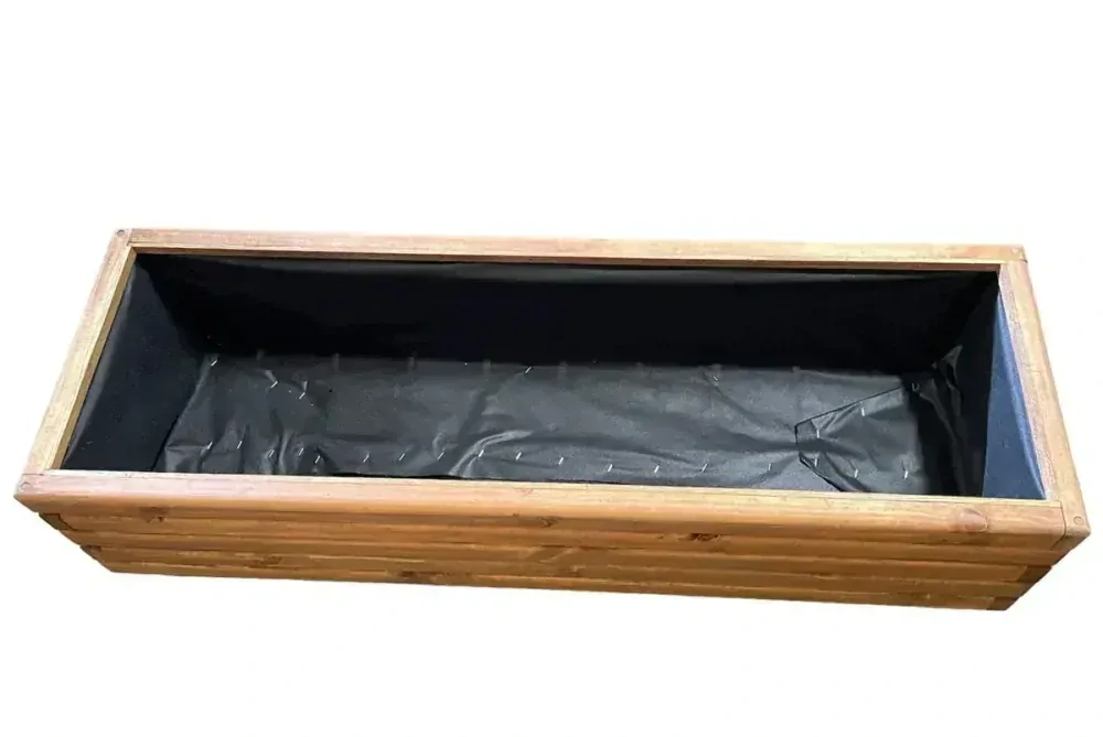 Dřevěný zahradní květináč AKSAMIT teak 1180x400x400