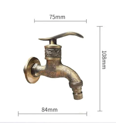 Vodovodní KOHOUTEK TELLUS 1/2", tmavě zlatý