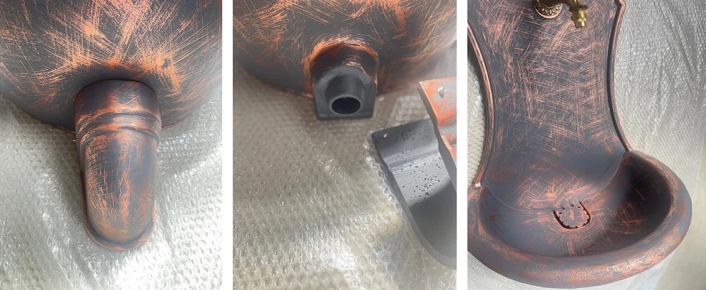 Zahradní umyvadlo SIENA 83 cm antický bronz - kohoutek Drak