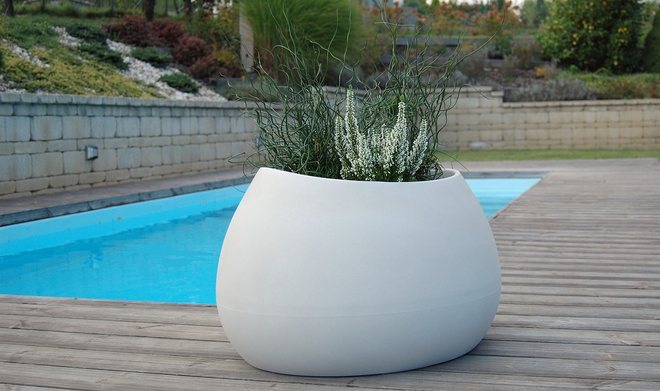 Květináč EVOLIA 60 cm, barva písková