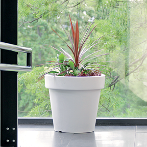 Prosperplast Květináč LEXO ROUND bílý 100 cm