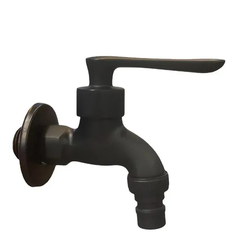 AZTE Vodovodní KOHOUTEK s adaptérem pro hadici 1/2, černý matný, 9 cm 