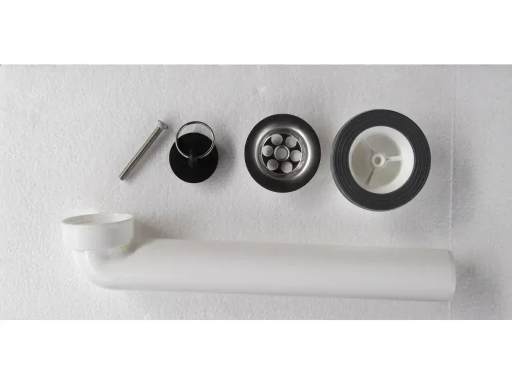 AZTE zahradní umyvadlo 72 cm hnědé – ze slitiny hliníku s kohoutkem výpustí a sifonem