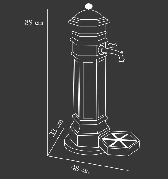 PRÉMIOVÝ Sloupek PISA, černá