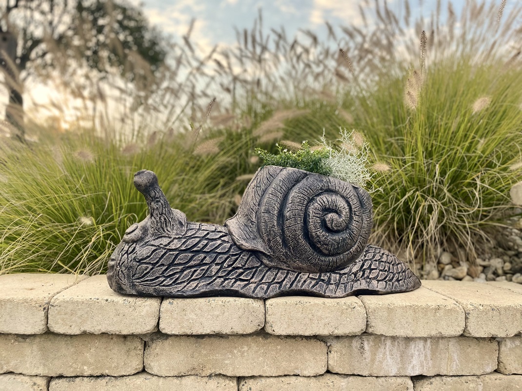 Roto Květináč Šnek Plantážník XL, bronzově hnědá