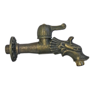 Vodovodní KOHOUTEK DRAK 140 - 1/2", zlatá patina