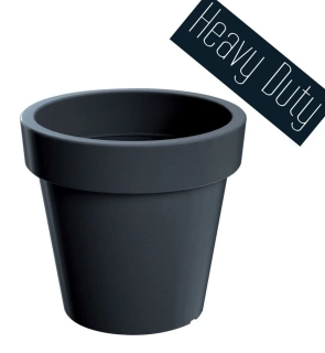 Květináč LEXO ROUND antracit  80 cm