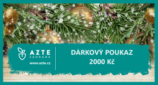 Elektronický Dárkový Poukaz AZTE.CZ v Hodnotě 2000 Kč