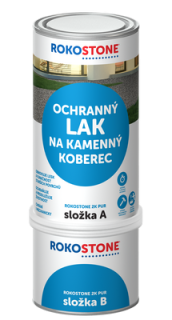 Ochranný a renovační LAK na kamenný koberec ROKOSTONE 2K PUR, 1 kg