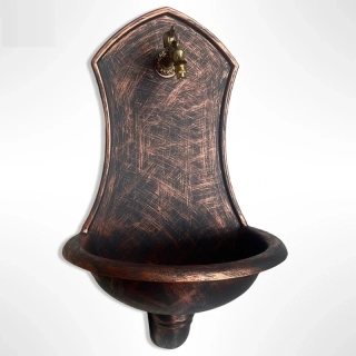 Zahradní umyvadlo SIENA 83 cm antický bronz - kohoutek Drak