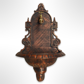Zahradní umyvadlo VERONA 66 cm – ze slitiny hliníku s kohoutkem, antický bronz