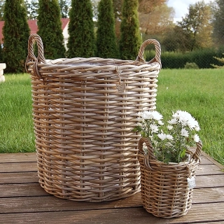 RATANOVÉ Koše DUO XLS, Grey, SET 2 kusy