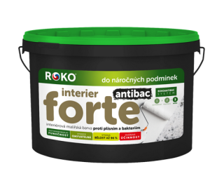 Protiplísňová prémiová interiérová barva Interier Forte Antibac, 8 kg
