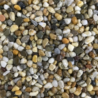 Kamenný koberec - Řiční kámen hnědý (4-6 mm) + pojivo, set na 1m²