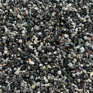 Kamenný koberec - Řiční kámen Grigio Ghedi (2-4 mm) + pojivo, set na 1m²