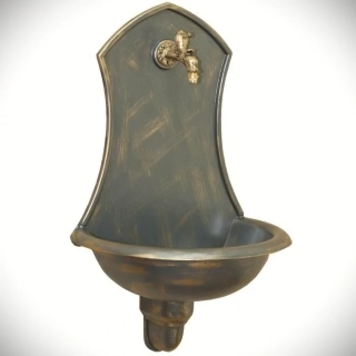 Zahradní umyvadlo SIENA 83 cm antické zlato - kohoutek Drak