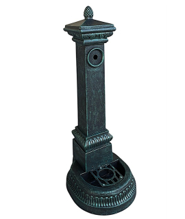 Vodovodní Litinový SLOUPEK AZTE XXL, zelená patina, 100 cm