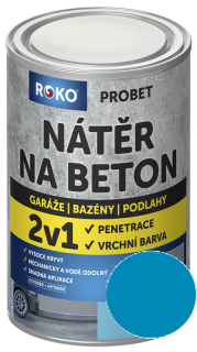 Nátěr na beton ROKO PROBET 1 kg - Modrá