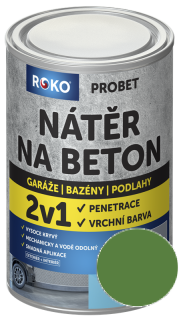 Nátěr na beton ROKO PROBET 1 kg - Zelená