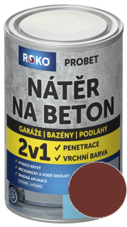 Nátěr na beton ROKO PROBET 5 kg - Červenohnědá