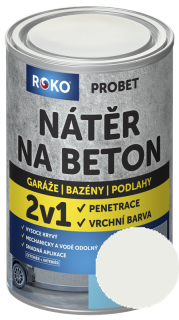Nátěr na beton ROKO PROBET 5 kg - Bílá