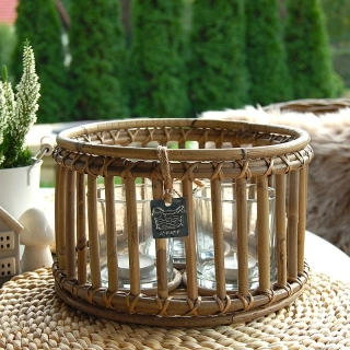 LUCERNA RATANOVÁ RING, L 25x15 cm