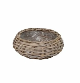 RATANOVÉ KOŠÍK, šedý 20x10cm