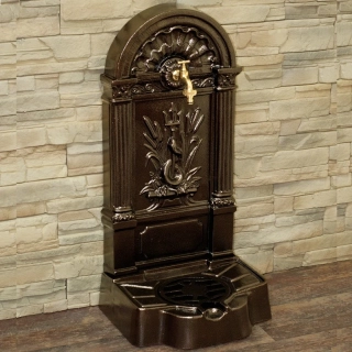 Zahradní výlevka Florencie z litého hliníku, hammer bronz
