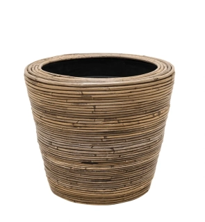 RATANOVÝ květináč STRIPE, L 36x28 cm