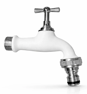Vodovodní kohoutek Velora 1/2'' bílá